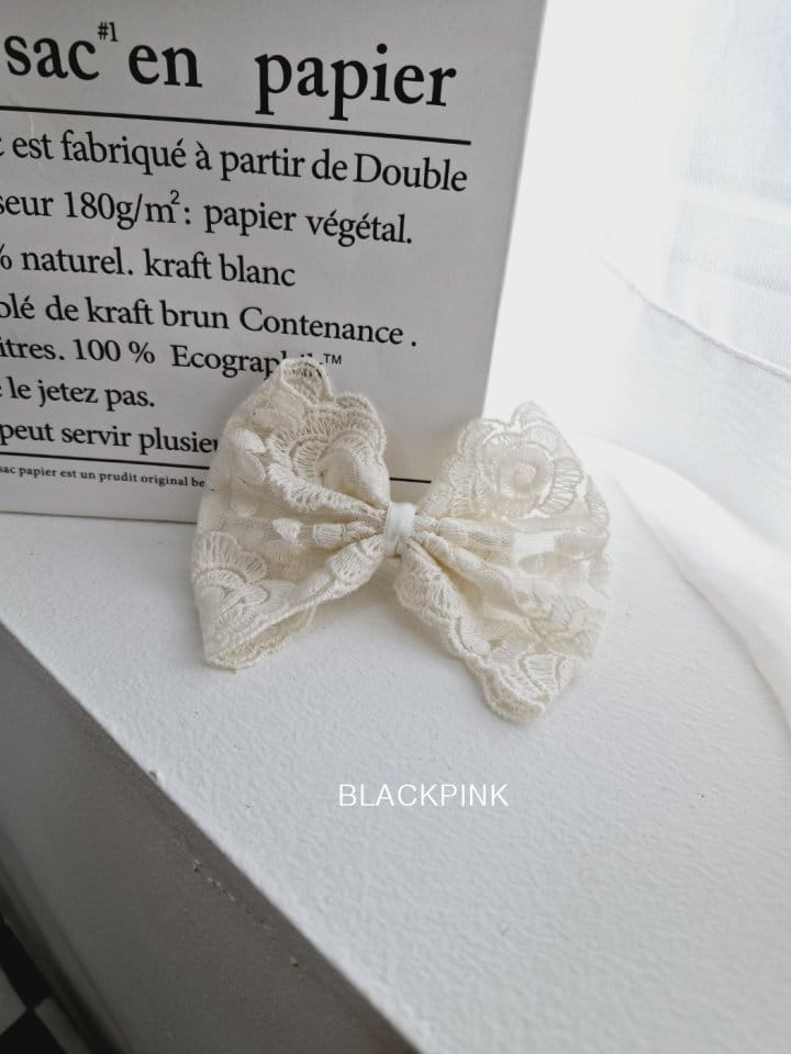 Black Pink - Korean Children Fashion - #designkidswear - Rose Lace Hair Clip Pin - 6