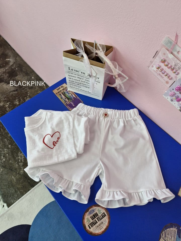 Black Pink - Korean Children Fashion - #childrensboutique - Button Frill Shorts - 4