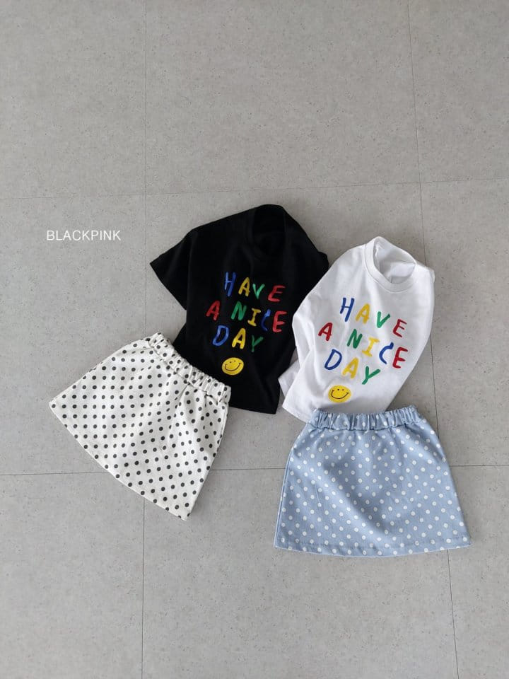 Black Pink - Korean Children Fashion - #discoveringself - Dot Skirt - 7