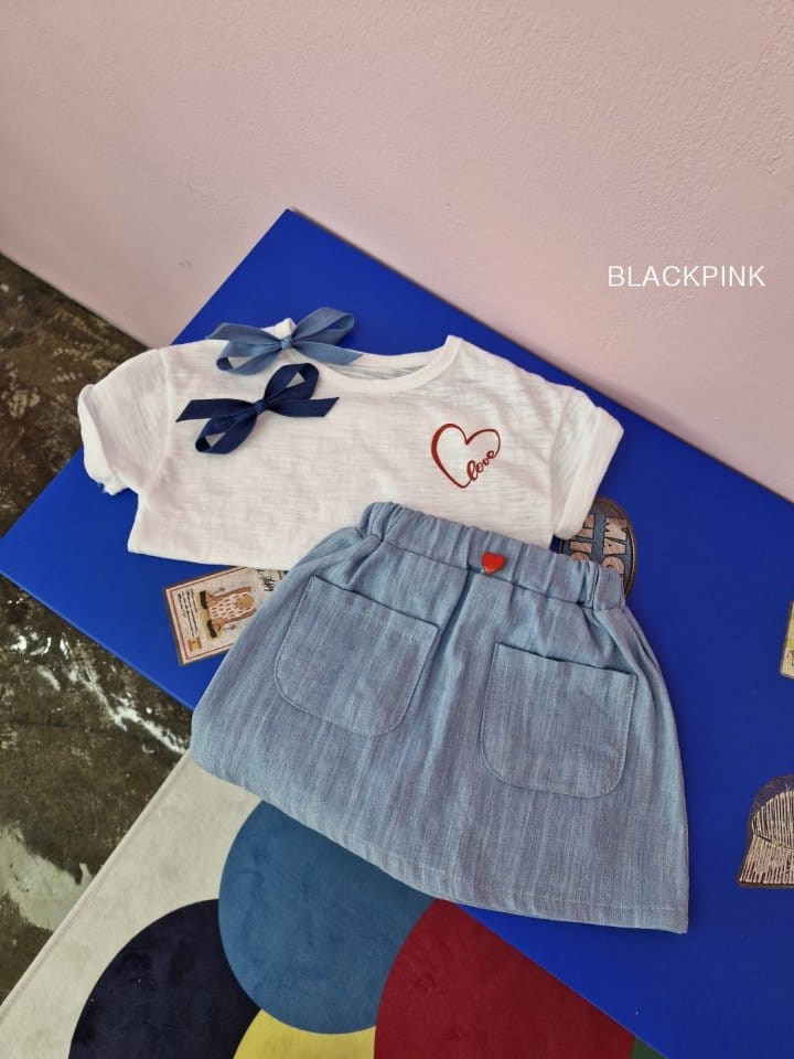 Black Pink - Korean Children Fashion - #discoveringself - Pocket Denim Skirt Pants