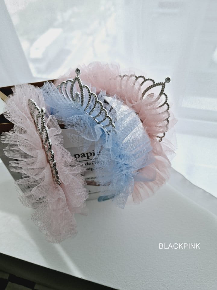 Black Pink - Korean Children Fashion - #discoveringself - Crown Sha Sha Hair Band - 3