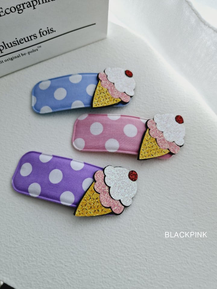 Black Pink - Korean Children Fashion - #discoveringself - Icecream Dot Pin - 2