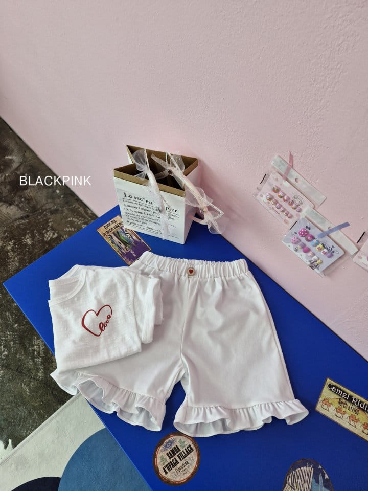 Black Pink - Korean Children Fashion - #discoveringself - Button Frill Shorts - 5