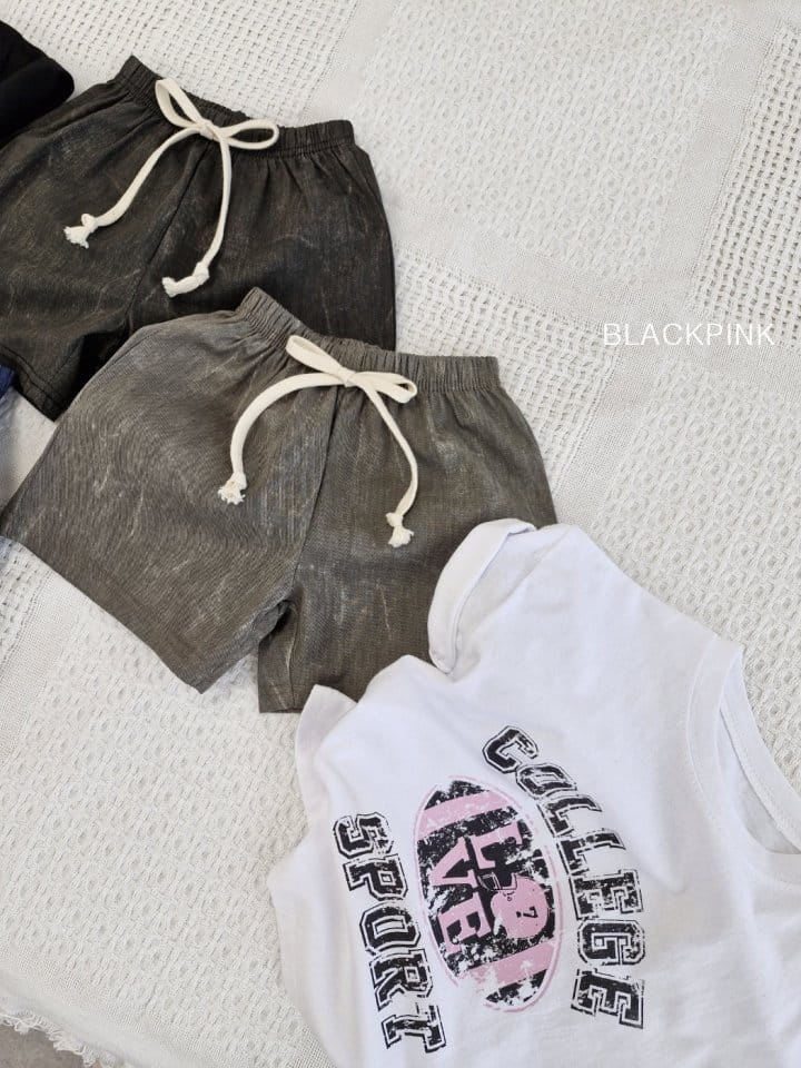 Black Pink - Korean Children Fashion - #designkidswear - Vintage Denim Shorts - 4