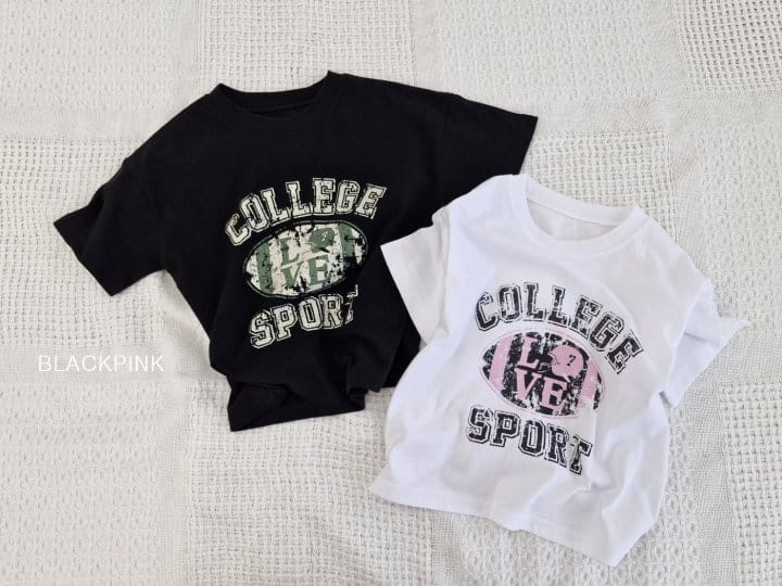 Black Pink - Korean Children Fashion - #discoveringself - Love Single Tee  - 3