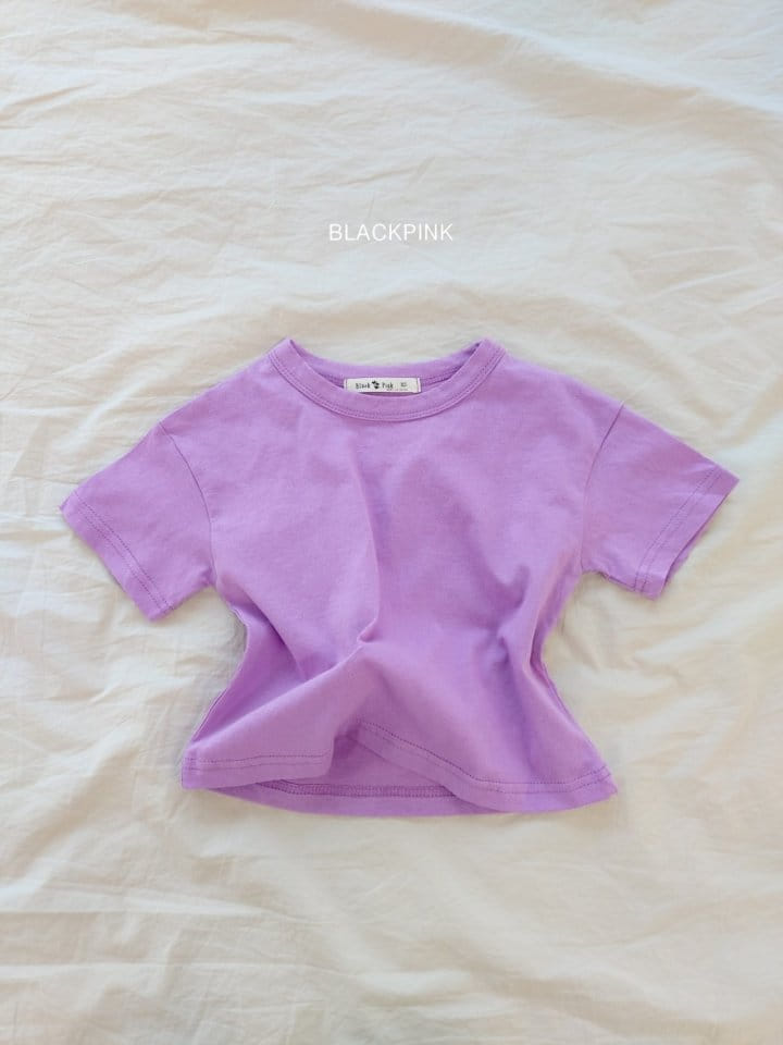 Black Pink - Korean Children Fashion - #fashionkids - Basic Single Short Sleeve Tee - 9