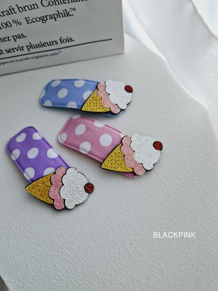 Black Pink - Korean Children Fashion - #fashionkids - Icecream Dot Pin - 3