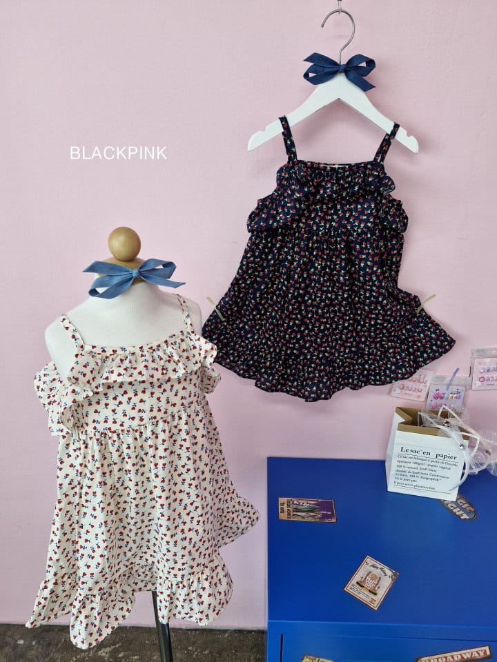 Black Pink - Korean Children Fashion - #fashionkids - Jenny Frill One-Piece