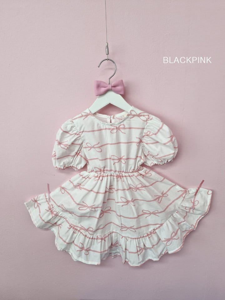 Black Pink - Korean Children Fashion - #fashionkids - Sindy Ribbon One-Piece - 7