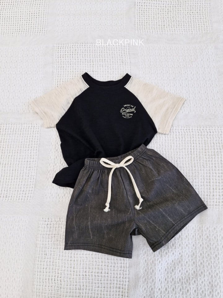 Black Pink - Korean Children Fashion - #fashionkids - Vintage Denim Shorts - 5