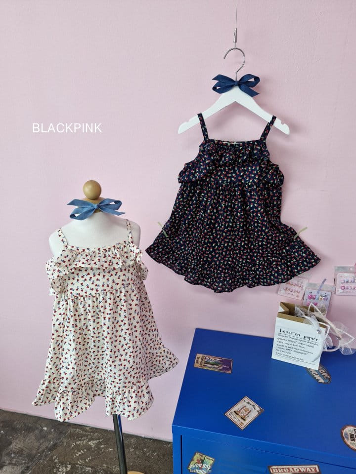 Black Pink - Korean Children Fashion - #kidsshorts - Jenny Frill One-Piece - 2