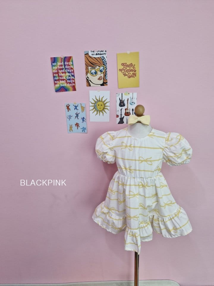 Black Pink - Korean Children Fashion - #kidsshorts - Sindy Ribbon One-Piece - 8