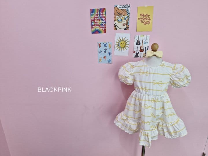 Black Pink - Korean Children Fashion - #kidsstore - Sindy Ribbon One-Piece - 9