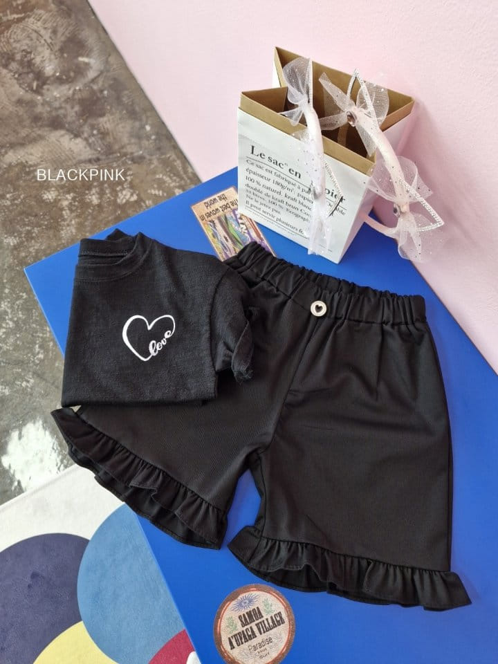 Black Pink - Korean Children Fashion - #kidsstore - Button Frill Shorts - 8