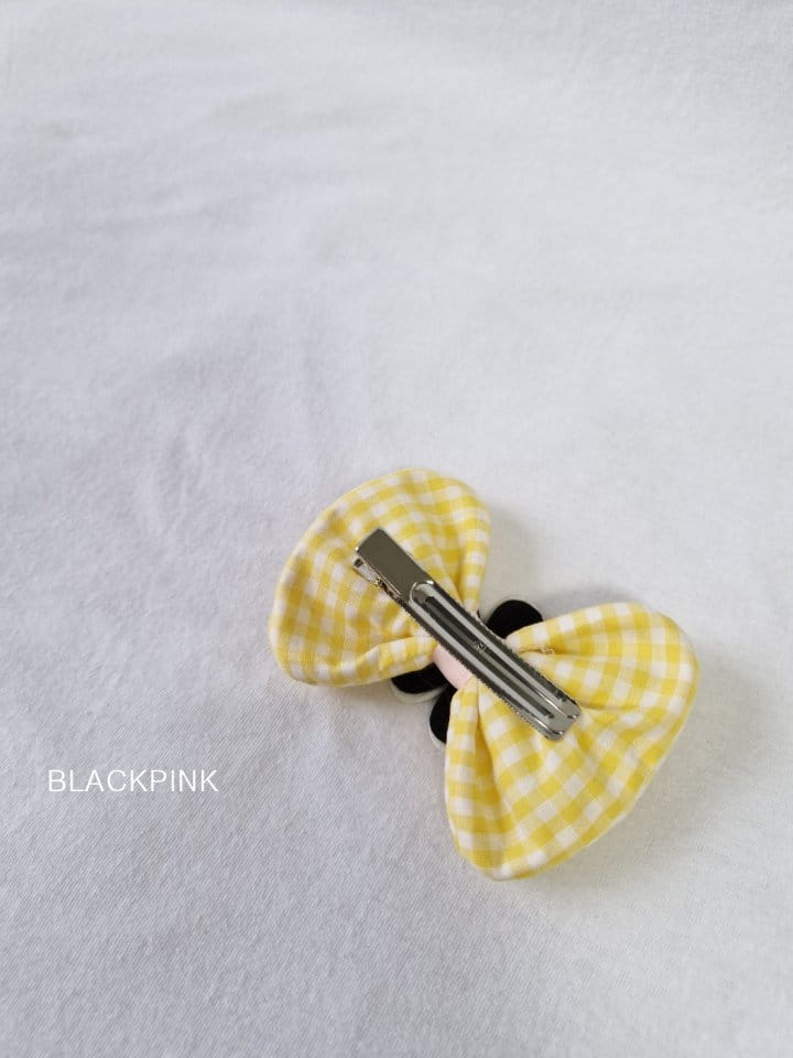 Black Pink - Korean Children Fashion - #kidsstore - Smile Check Ribbon - 9