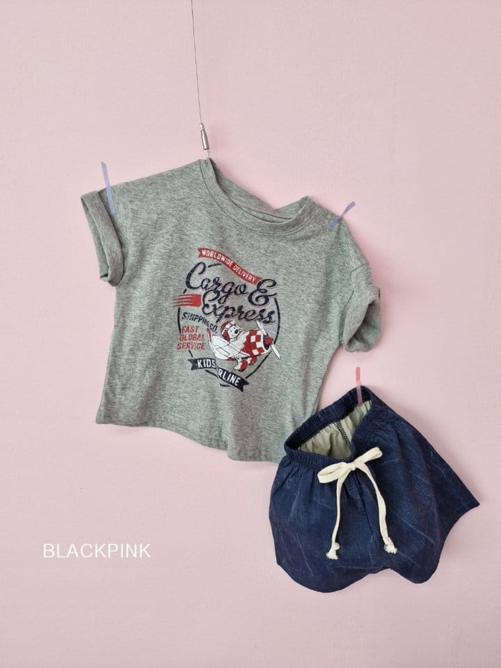 Black Pink - Korean Children Fashion - #kidsstore - Kids Air Line Tee - 8