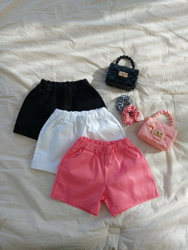 Black Pink - Korean Children Fashion - #kidzfashiontrend - Daily Short Pants - 2