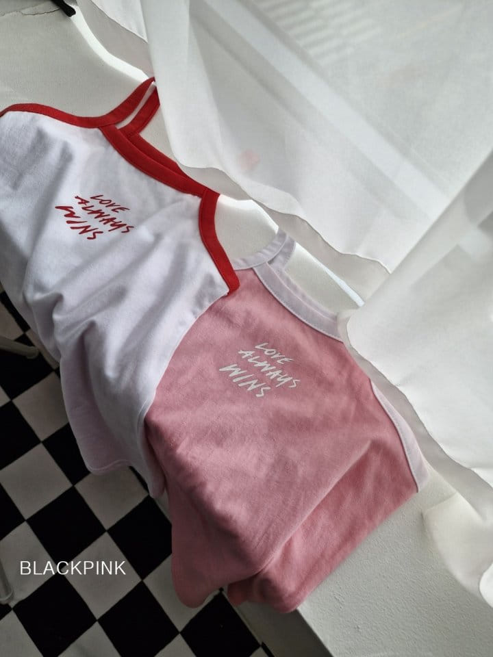 Black Pink - Korean Children Fashion - #kidzfashiontrend - Love String Sleeveless One-Piece