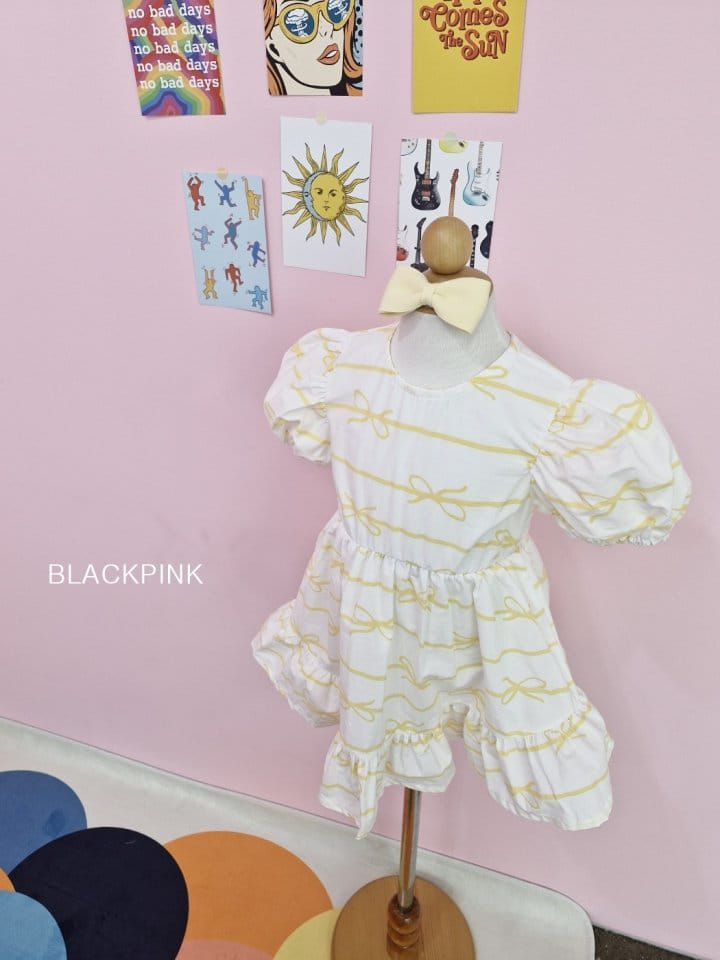 Black Pink - Korean Children Fashion - #kidzfashiontrend - Sindy Ribbon One-Piece - 10