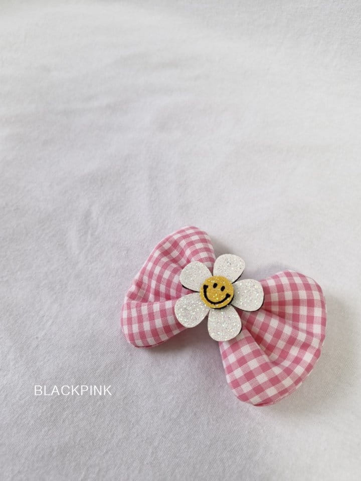 Black Pink - Korean Children Fashion - #kidzfashiontrend - Smile Check Ribbon - 10