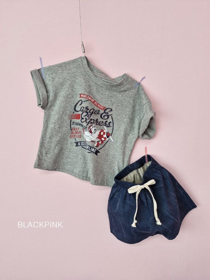 Black Pink - Korean Children Fashion - #kidzfashiontrend - Kids Air Line Tee - 9