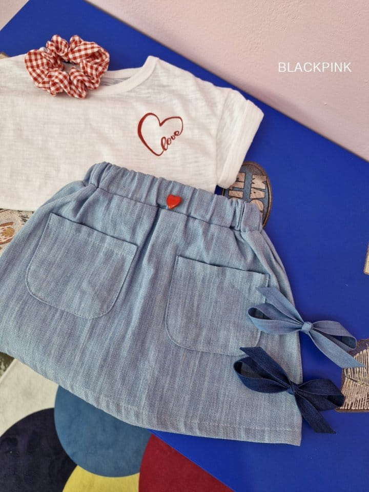 Black Pink - Korean Children Fashion - #littlefashionista - Pocket Denim Skirt Pants - 7