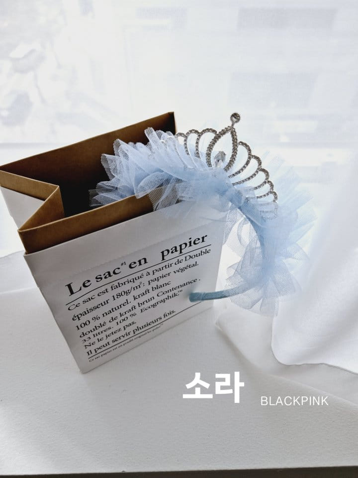 Black Pink - Korean Children Fashion - #littlefashionista - Crown Sha Sha Hair Band - 9