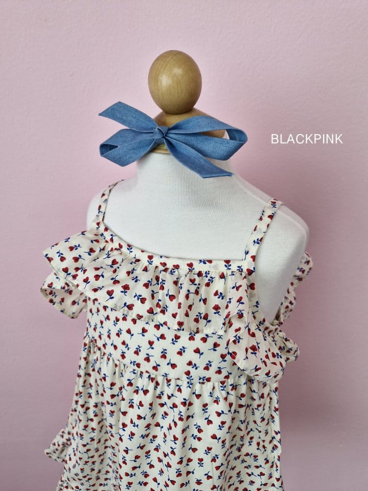 Black Pink - Korean Children Fashion - #littlefashionista - Jenny Frill One-Piece - 6