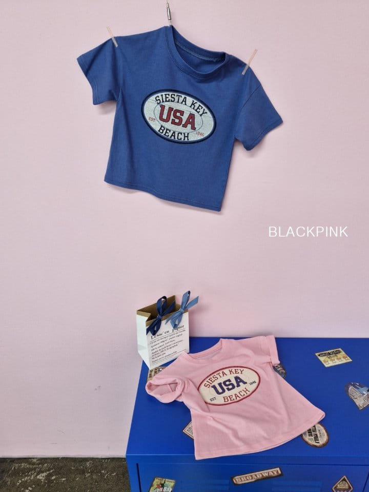 Black Pink - Korean Children Fashion - #littlefashionista - USA Single Tee - 5