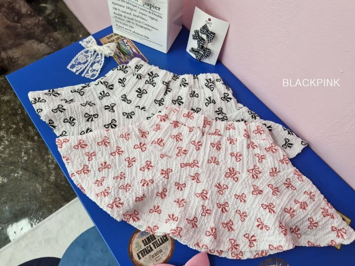 Black Pink - Korean Children Fashion - #Kfashion4kids - Ribbon Hool Skirt Pants - 4