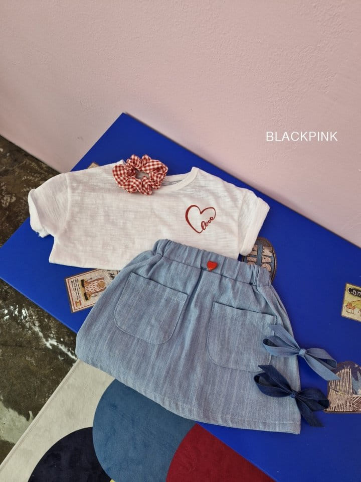 Black Pink - Korean Children Fashion - #magicofchildhood - Pocket Denim Skirt Pants - 8