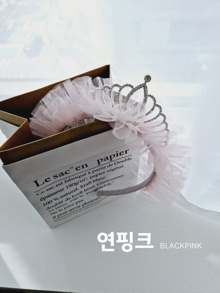 Black Pink - Korean Children Fashion - #magicofchildhood - Crown Sha Sha Hair Band - 10