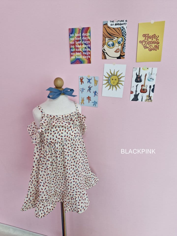 Black Pink - Korean Children Fashion - #magicofchildhood - Jenny Frill One-Piece - 7