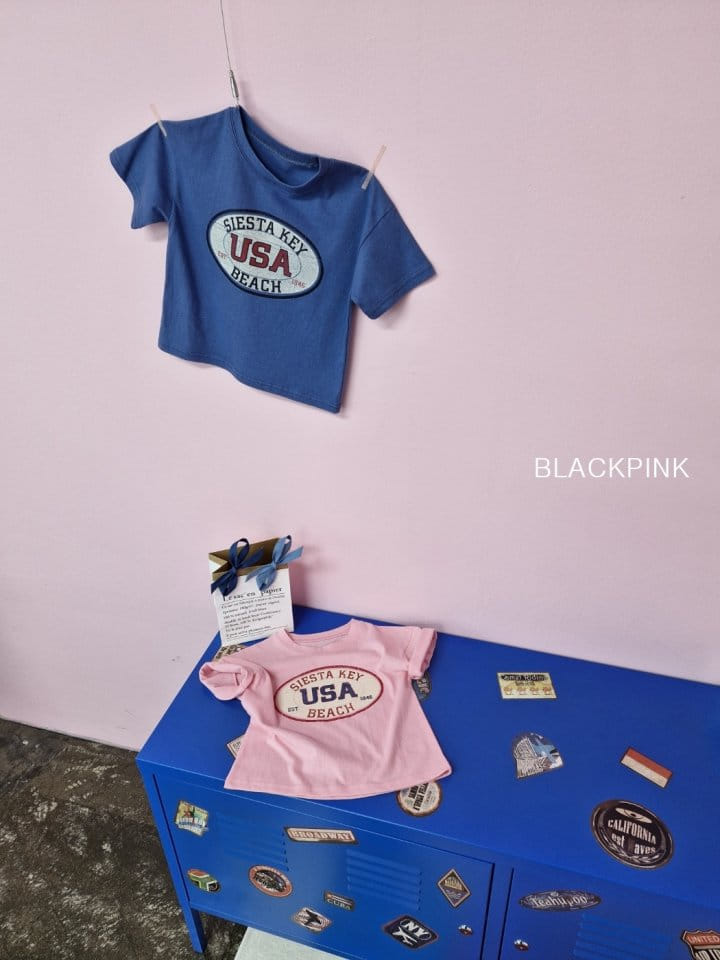 Black Pink - Korean Children Fashion - #magicofchildhood - USA Single Tee - 6