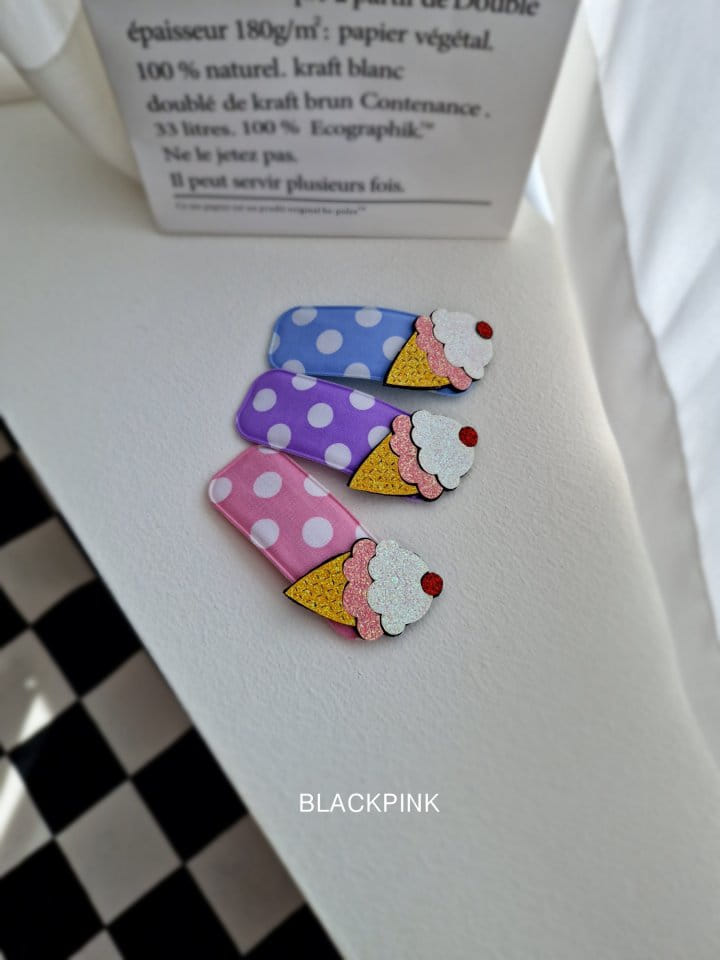 Black Pink - Korean Children Fashion - #minifashionista - Icecream Dot Pin - 10