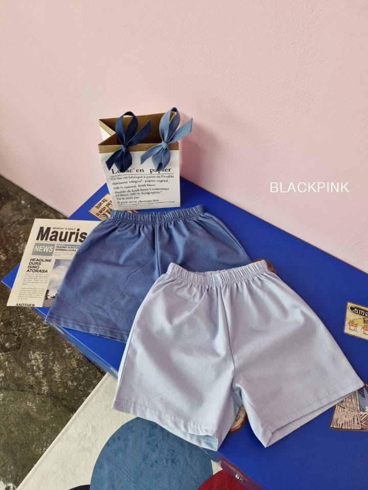 Black Pink - Korean Children Fashion - #minifashionista - Heart Denim Shorts - 8