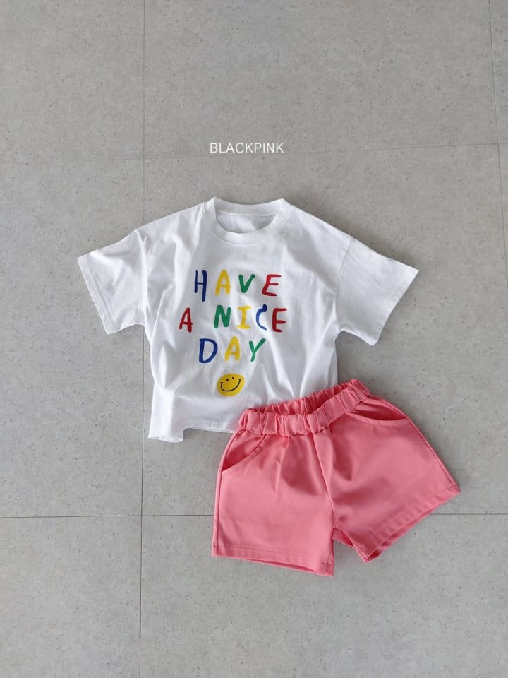 Black Pink - Korean Children Fashion - #prettylittlegirls - Nice Day Box Tee - 6