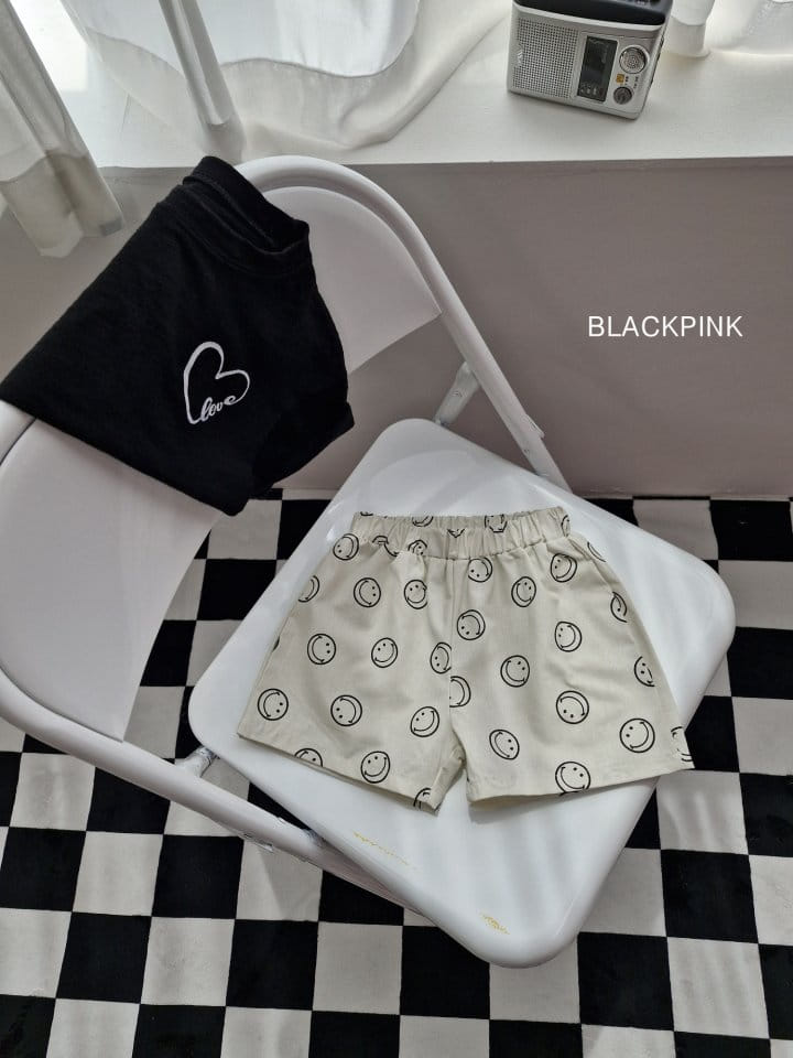 Black Pink - Korean Children Fashion - #prettylittlegirls - Smile Shorts - 7