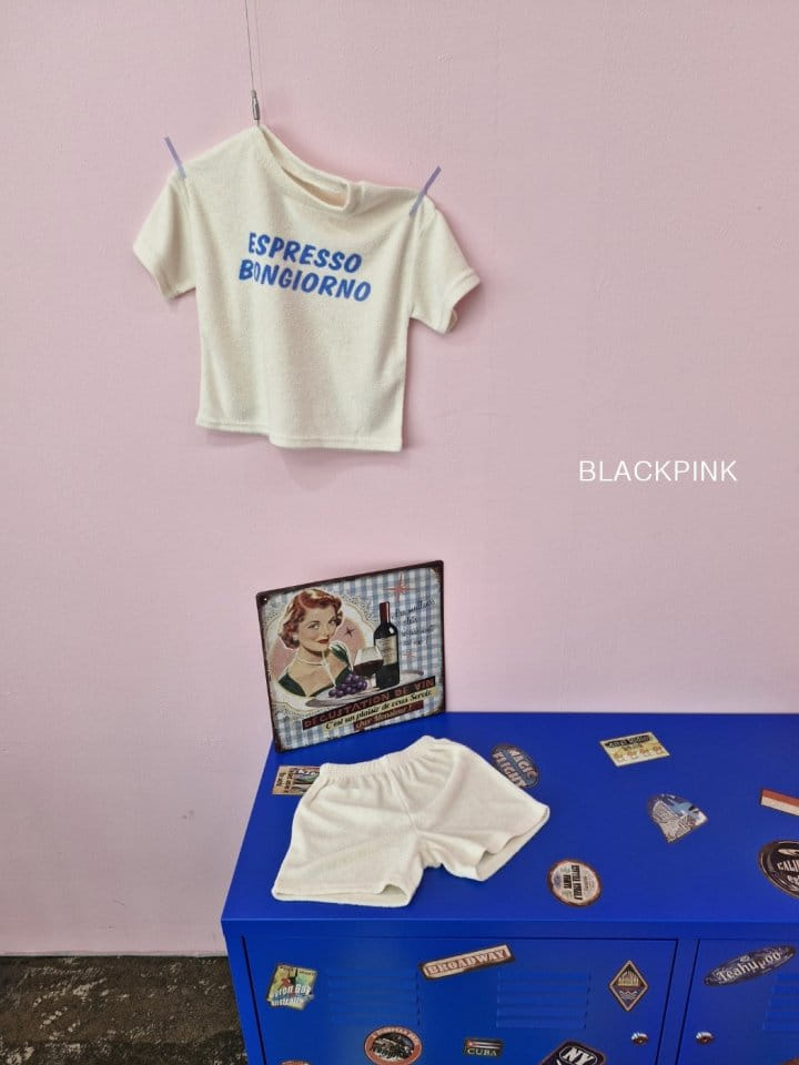 Black Pink - Korean Children Fashion - #stylishchildhood - Espresso Terry Top Bottom Set - 7