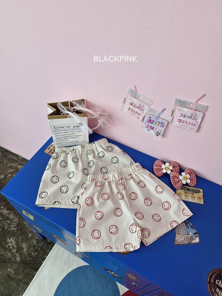 Black Pink - Korean Children Fashion - #stylishchildhood - Smile Shorts - 10