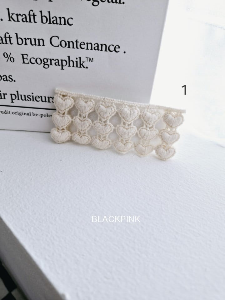 Black Pink - Korean Children Fashion - #todddlerfashion - Square Lace Pin - 3