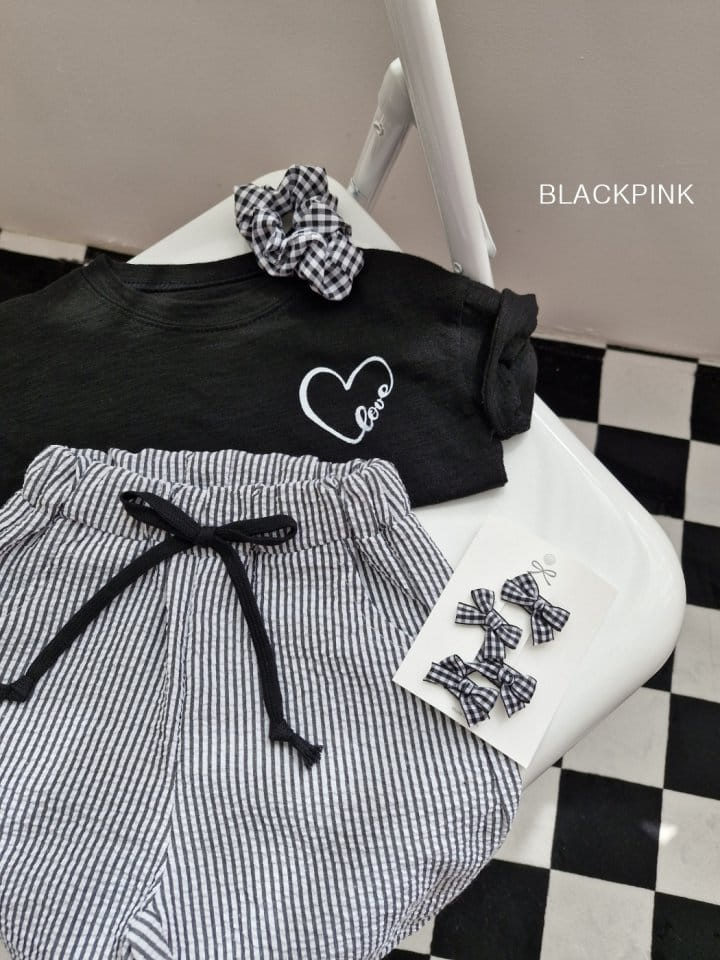 Black Pink - Korean Children Fashion - #toddlerclothing - Embo ST Shorts - 5