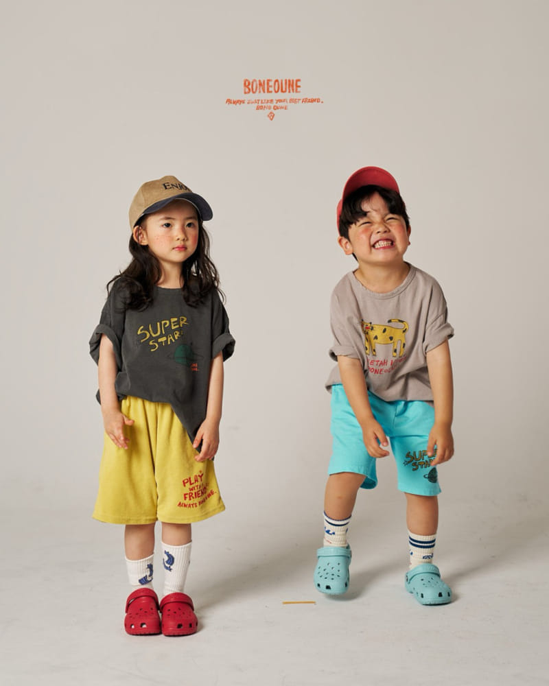 Boneoune - Korean Children Fashion - #Kfashion4kids - Star Shorts - 6