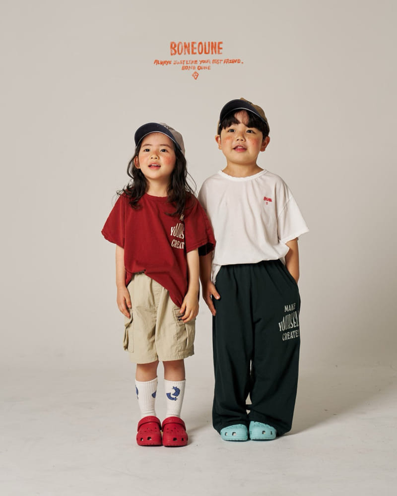 Boneoune - Korean Children Fashion - #kidzfashiontrend - Single Wide Pants - 4