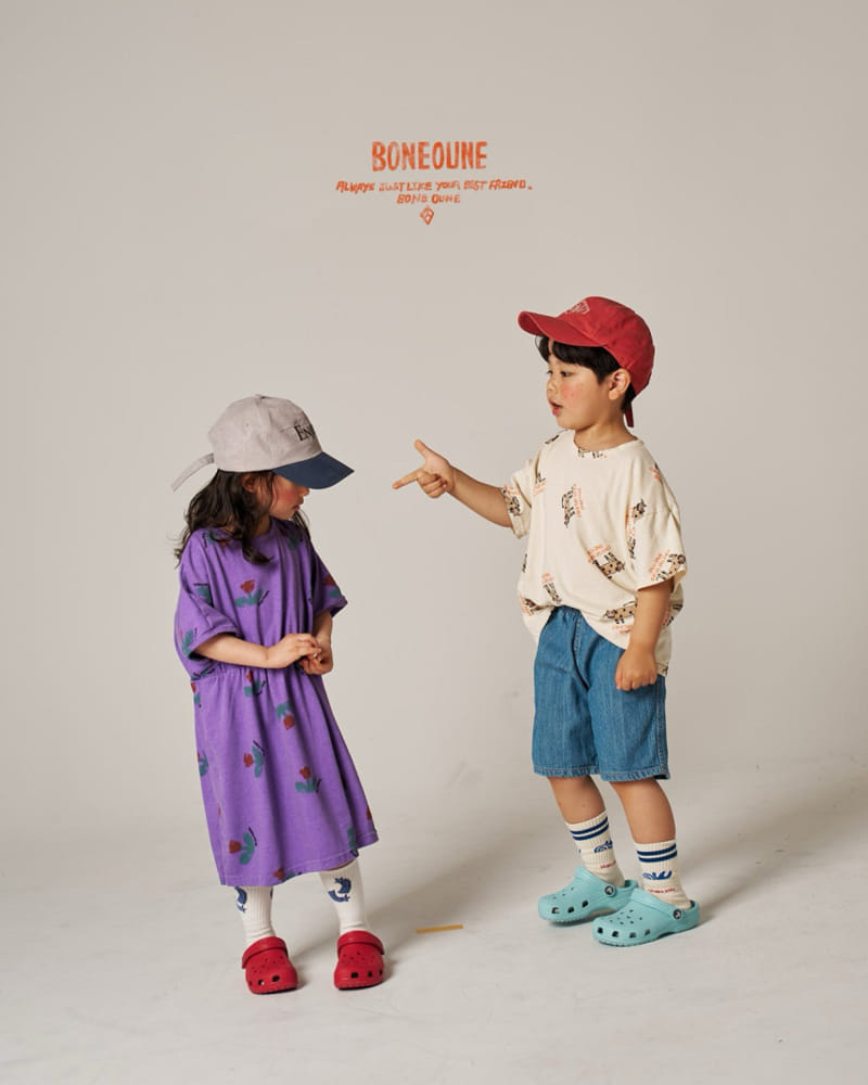 Boneoune - Korean Children Fashion - #Kfashion4kids - Troll Denim Pants - 5