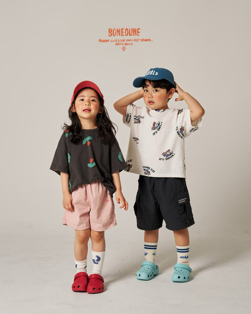 Boneoune - Korean Children Fashion - #childofig - Shark Short Sleeve Tee - 5