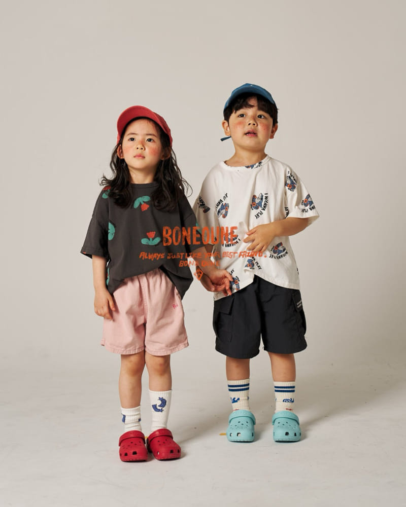 Boneoune - Korean Children Fashion - #childofig - Shark Short Sleeve Tee - 6