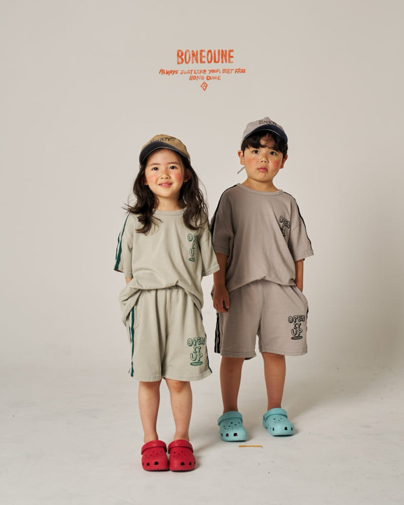 Boneoune - Korean Children Fashion - #childofig - Two Way Short Sleeve Tee - 4