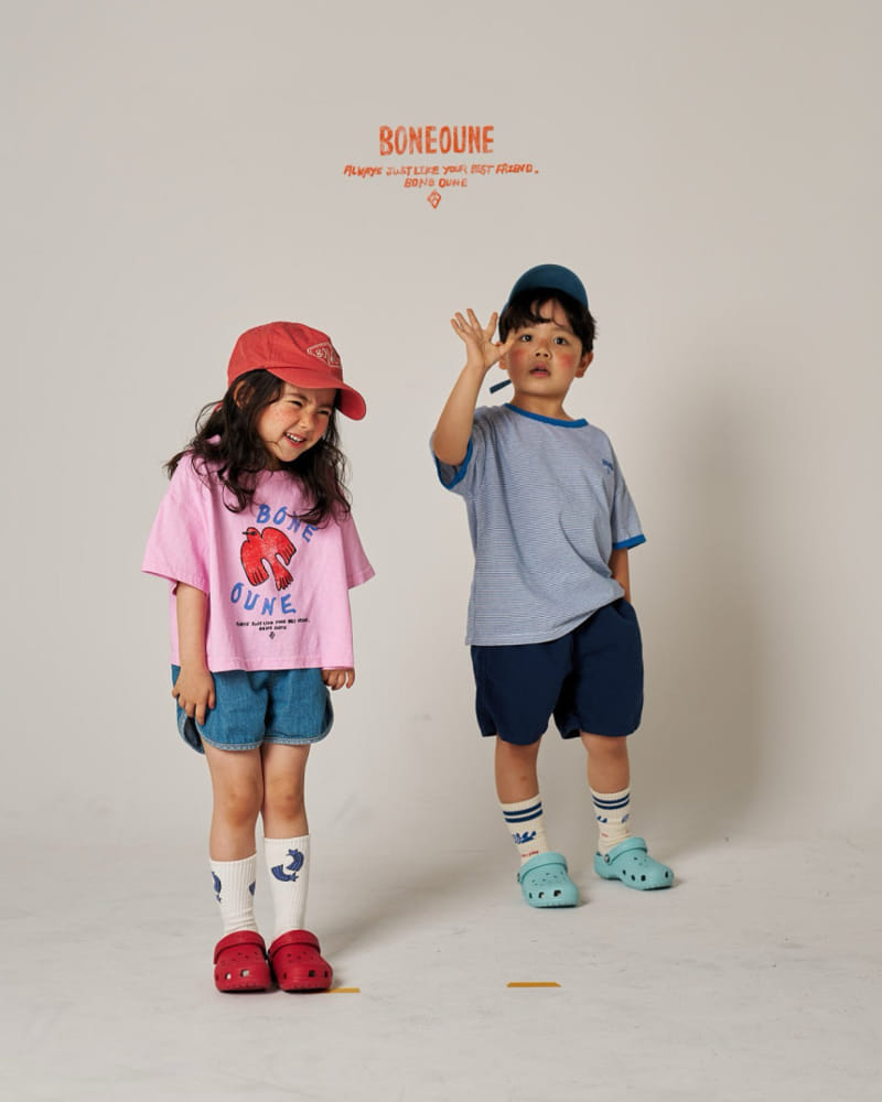 Boneoune - Korean Children Fashion - #childofig - Piping Denim Pants - 6