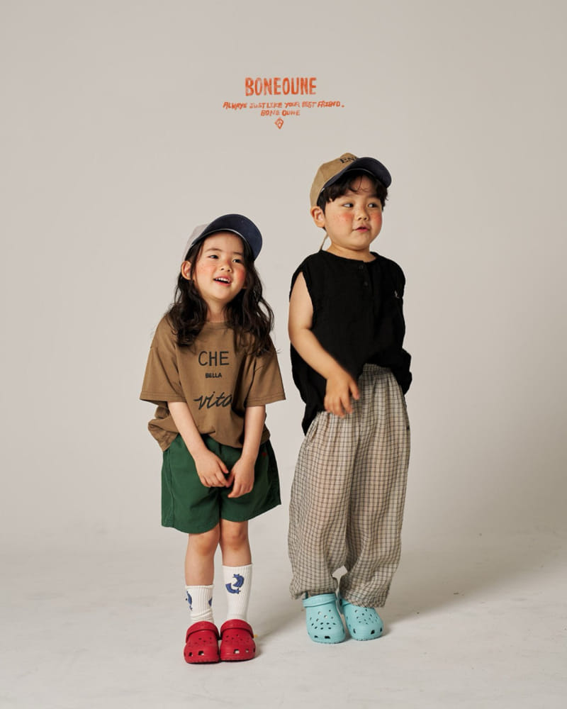 Boneoune - Korean Children Fashion - #childofig - Haribo Check Pants - 5